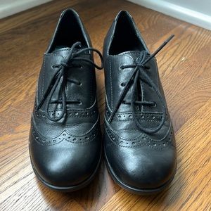 Born Black Leather Wingtip Naleigh Oxfords